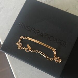 The Inspiration Co. Always my Mother, Forever my Friend Gold Bracelet NIB
